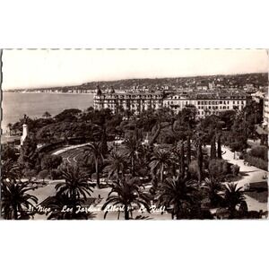 Vintage Nice Les Jardins Albert 1er Le Ruhl France Real Photo Postcard